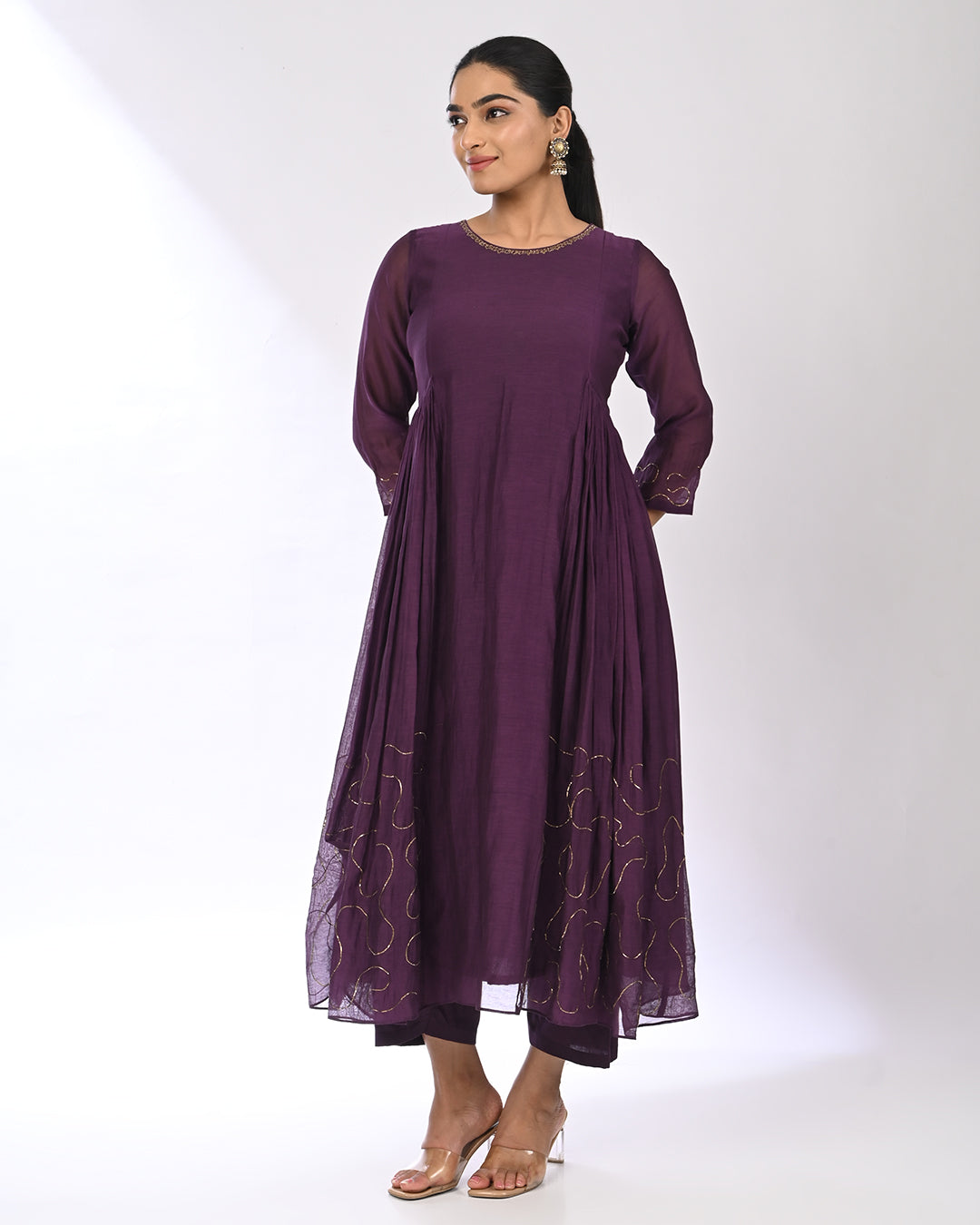 Rang Kurta Set - Purple